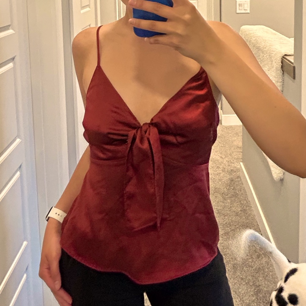 SATIN TANK (abercrombie)